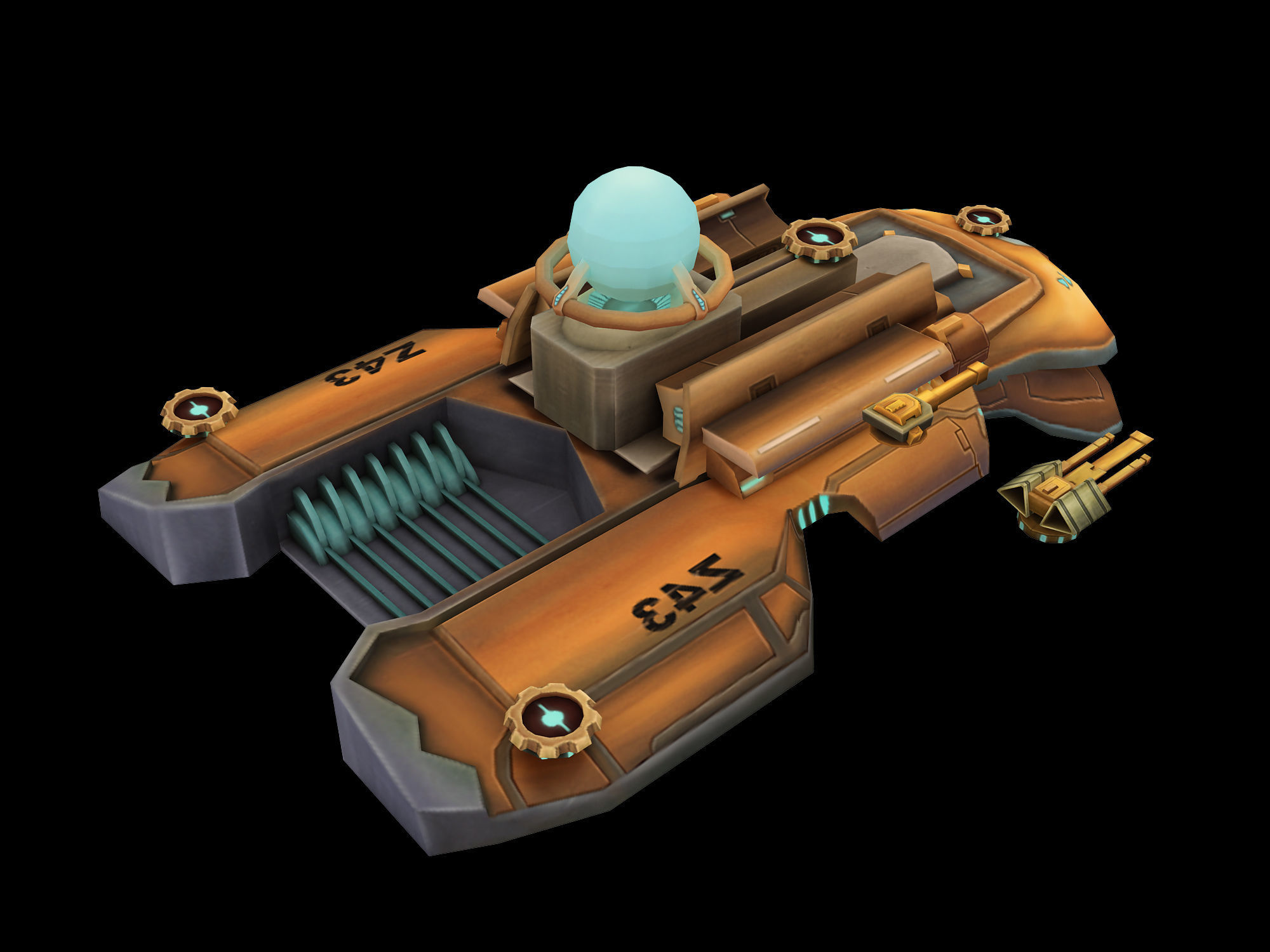 Lightweight - Battleship 03 3D model_4