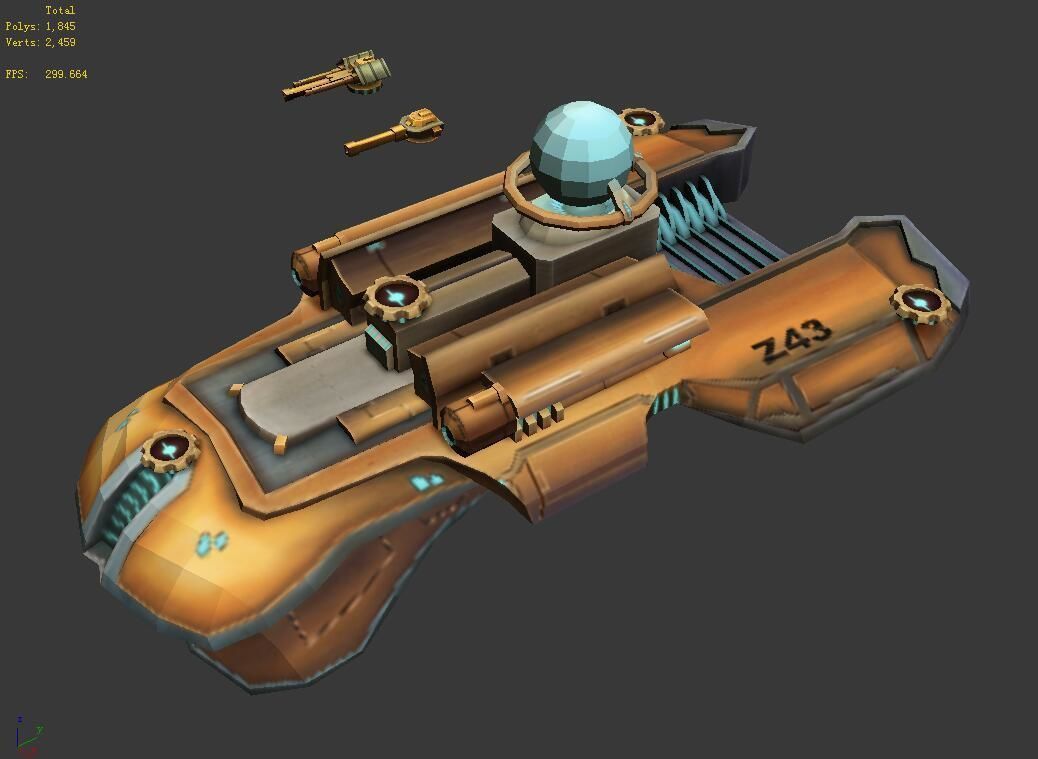 Lightweight - Battleship 03 3D model_6