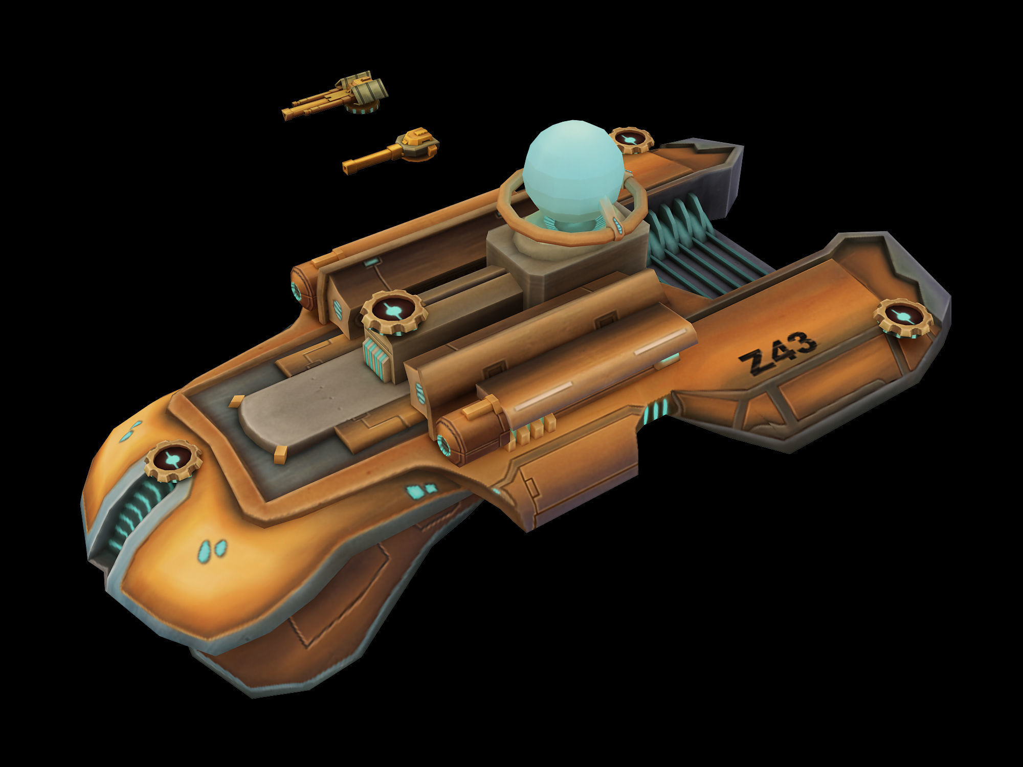 Lightweight - Battleship 03 3D model_5