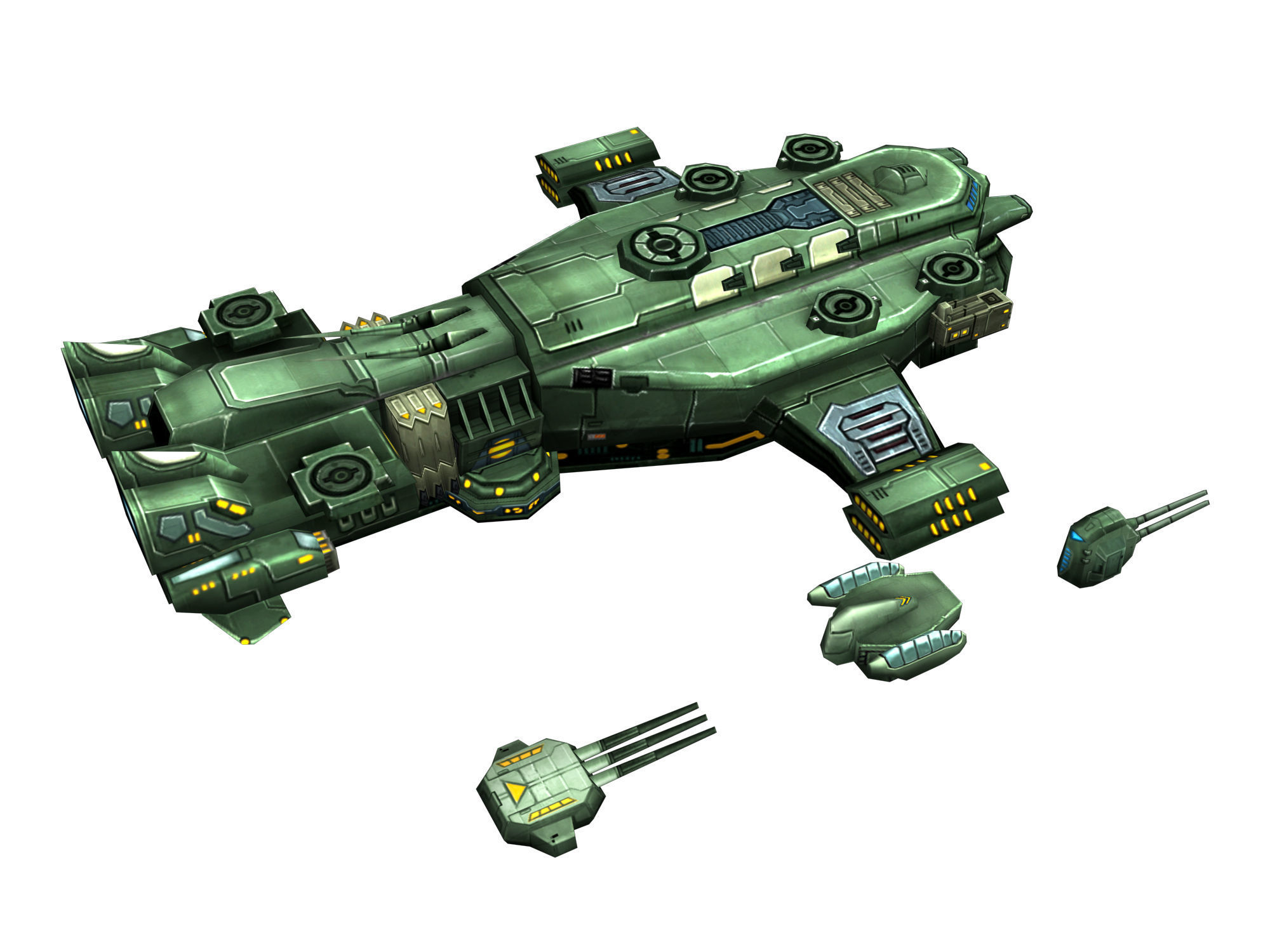 Almighty-Battleship 05 3D model_4