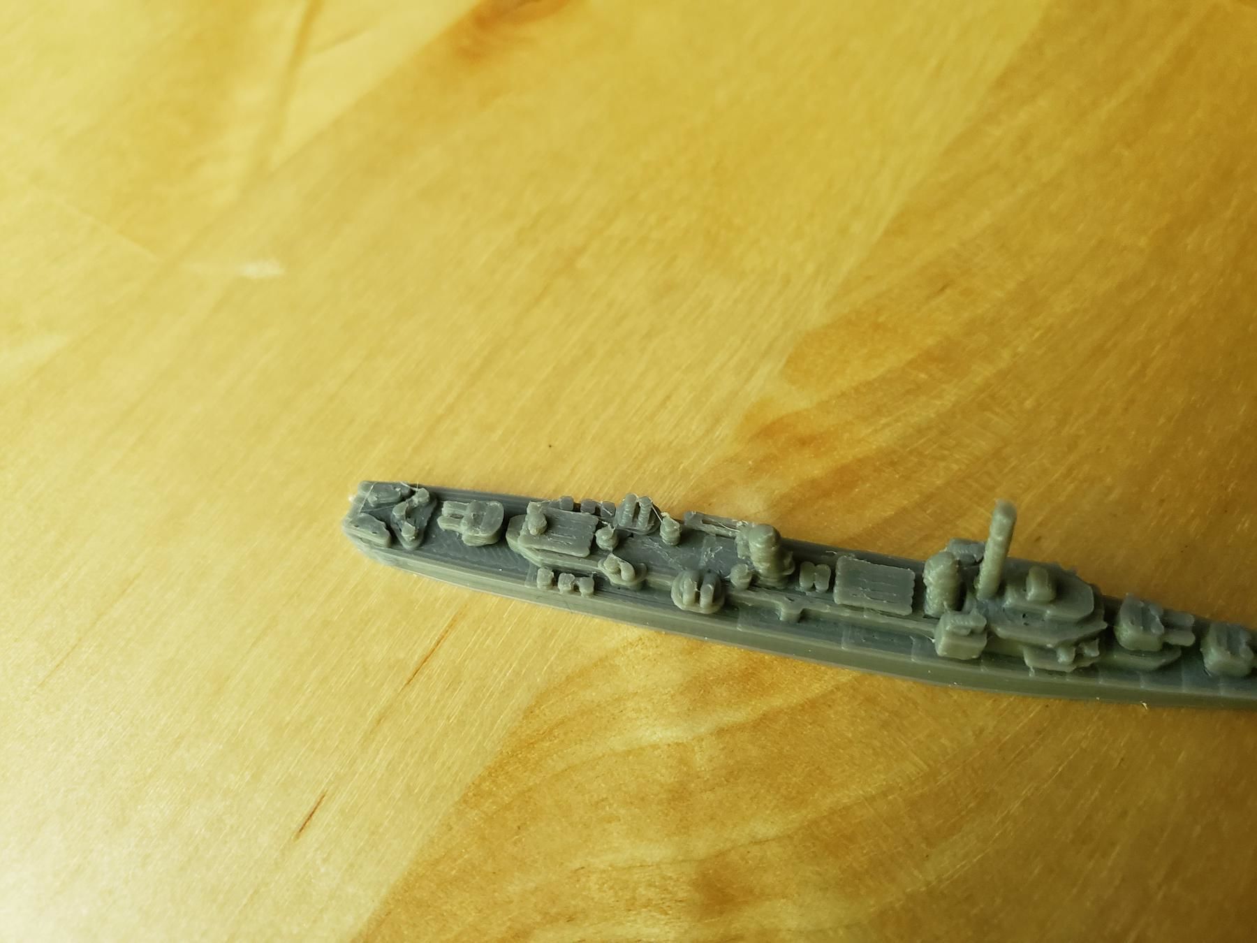 US Gearing Class Destroyer Warship 3D print model_11