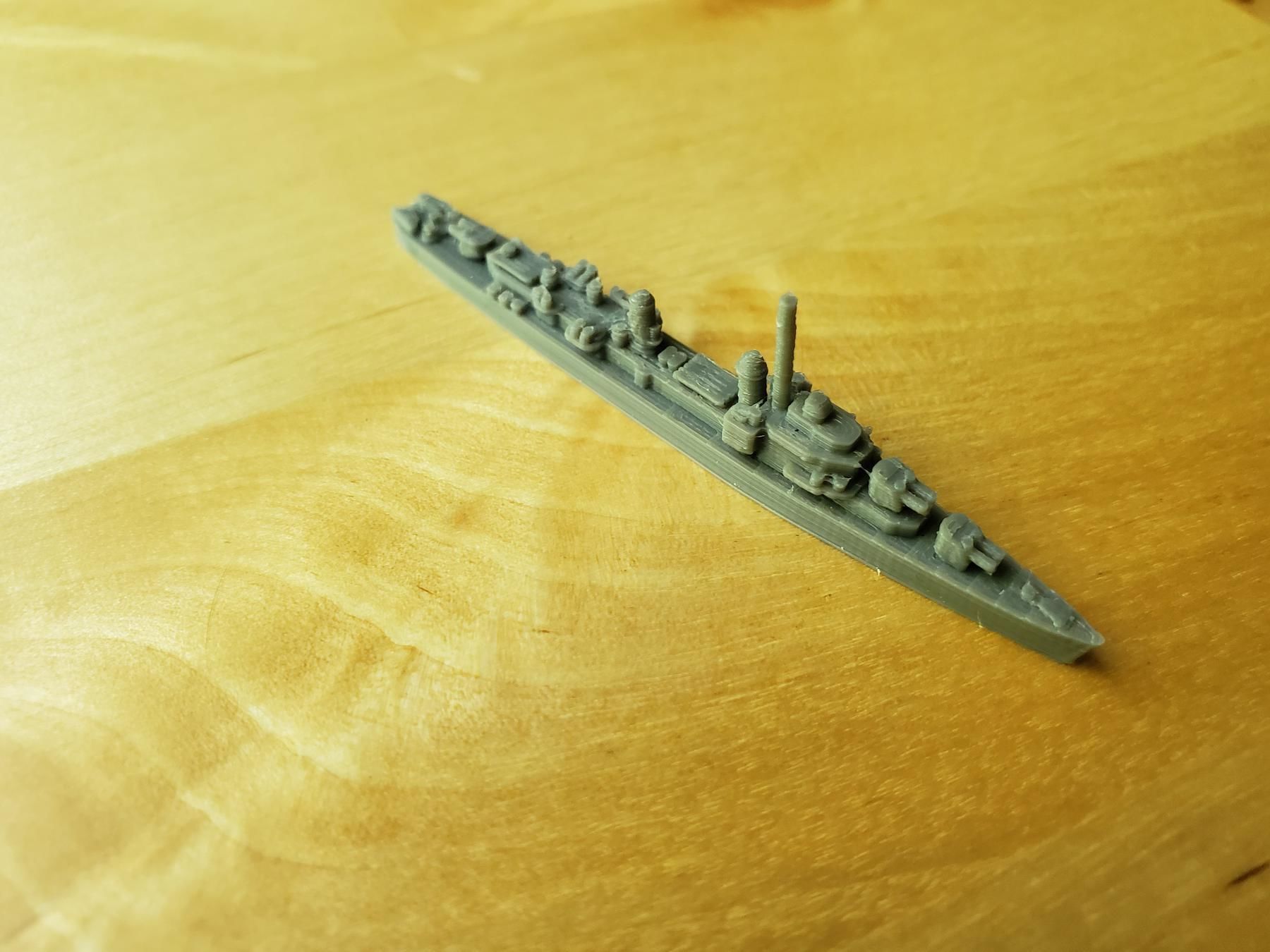 US Gearing Class Destroyer Warship 3D print model_9