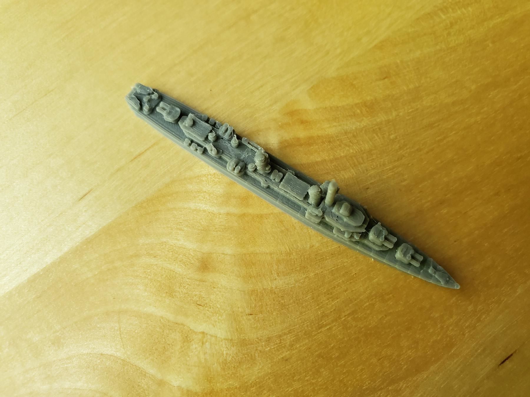 US Gearing Class Destroyer Warship 3D print model_10