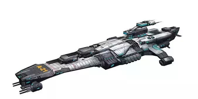 Battlestar - Battleship 01 3D model