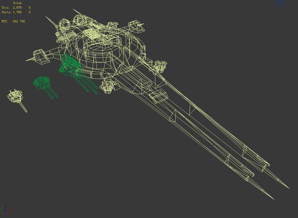 Battlestar - Battleship 03 3D model_7