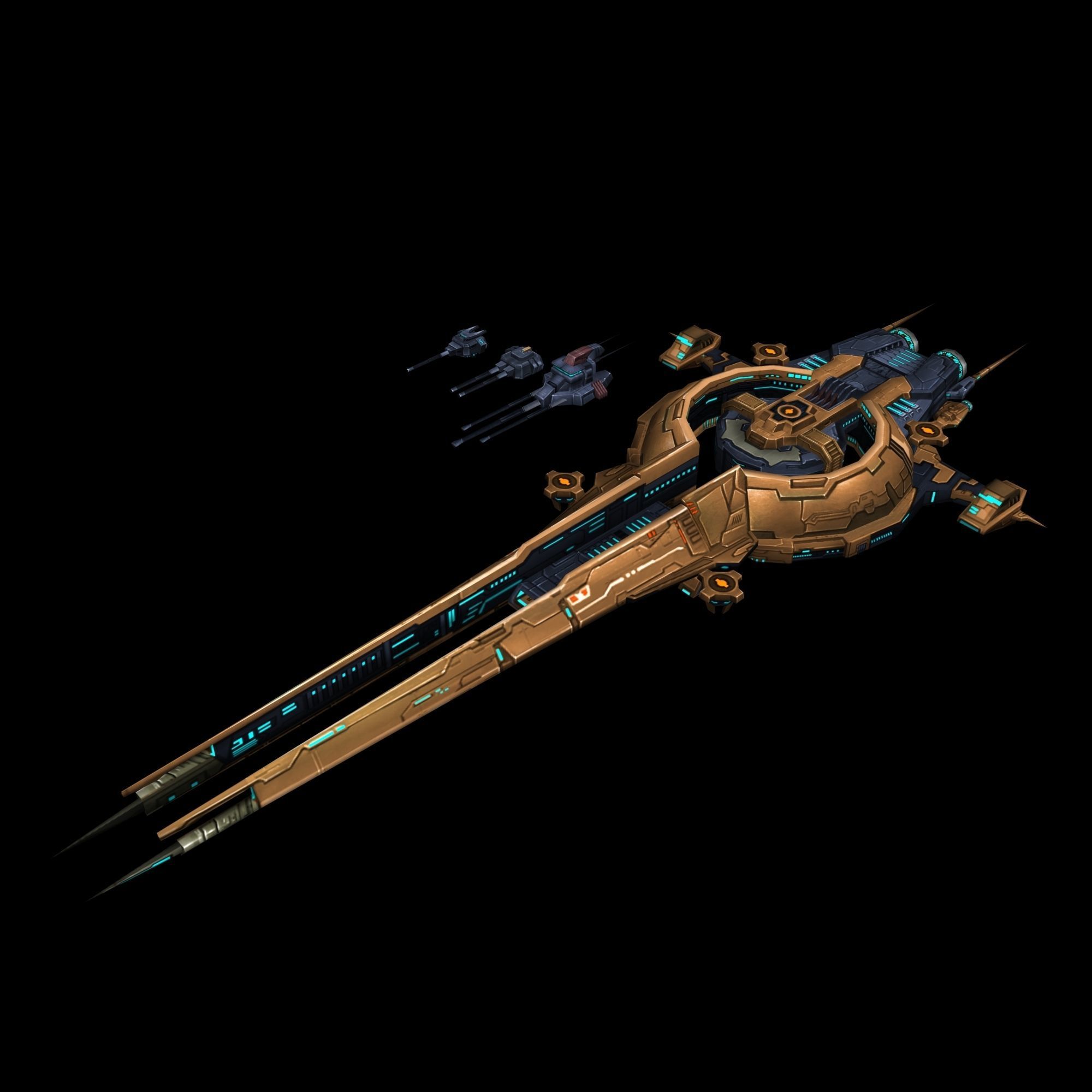 Battlestar - Battleship 03 3D model_1