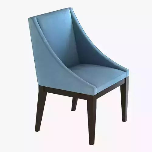 West Elm Curved Upholstered Chair