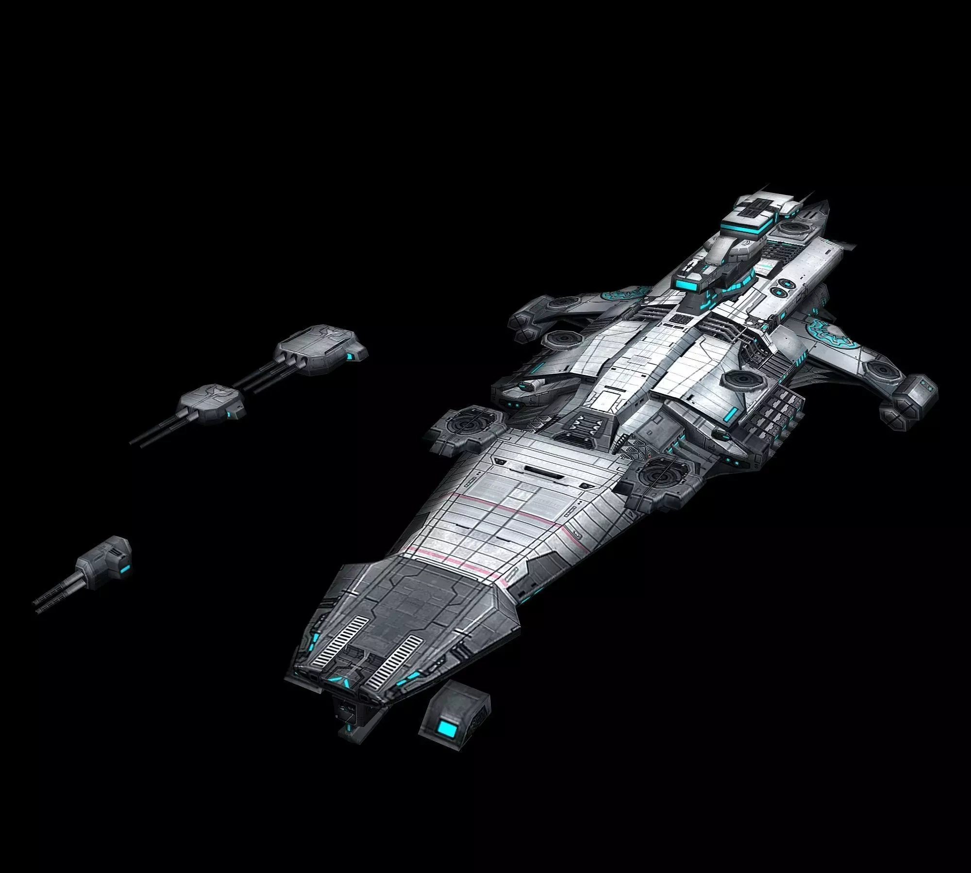 Battlestar - Battleship 22 3D model