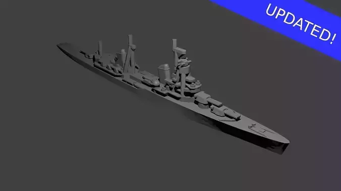 Soviet Kirov Class Cruiser Warship 3D print model
