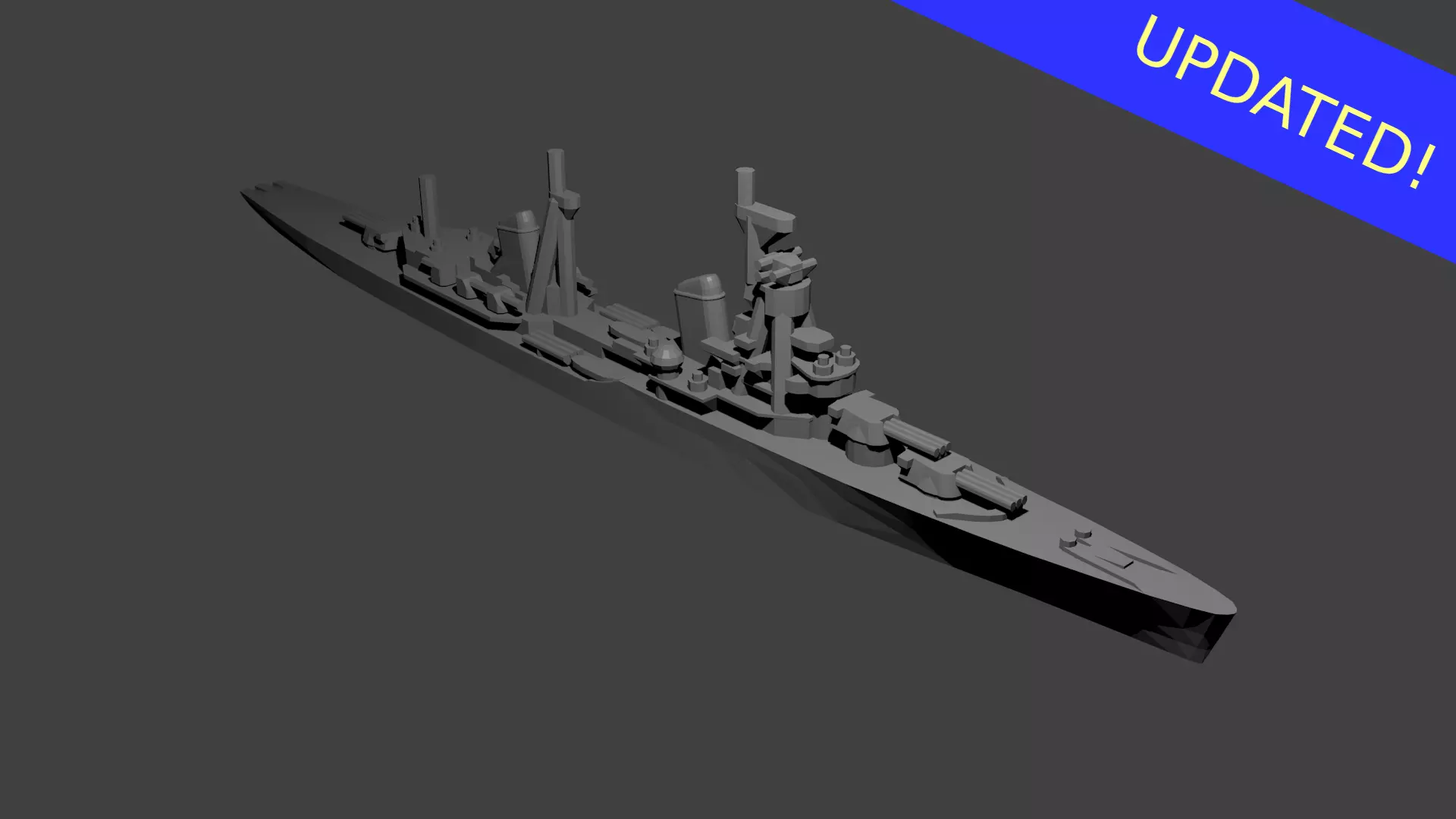 Soviet Kirov Class Cruiser Warship 3D print model_0