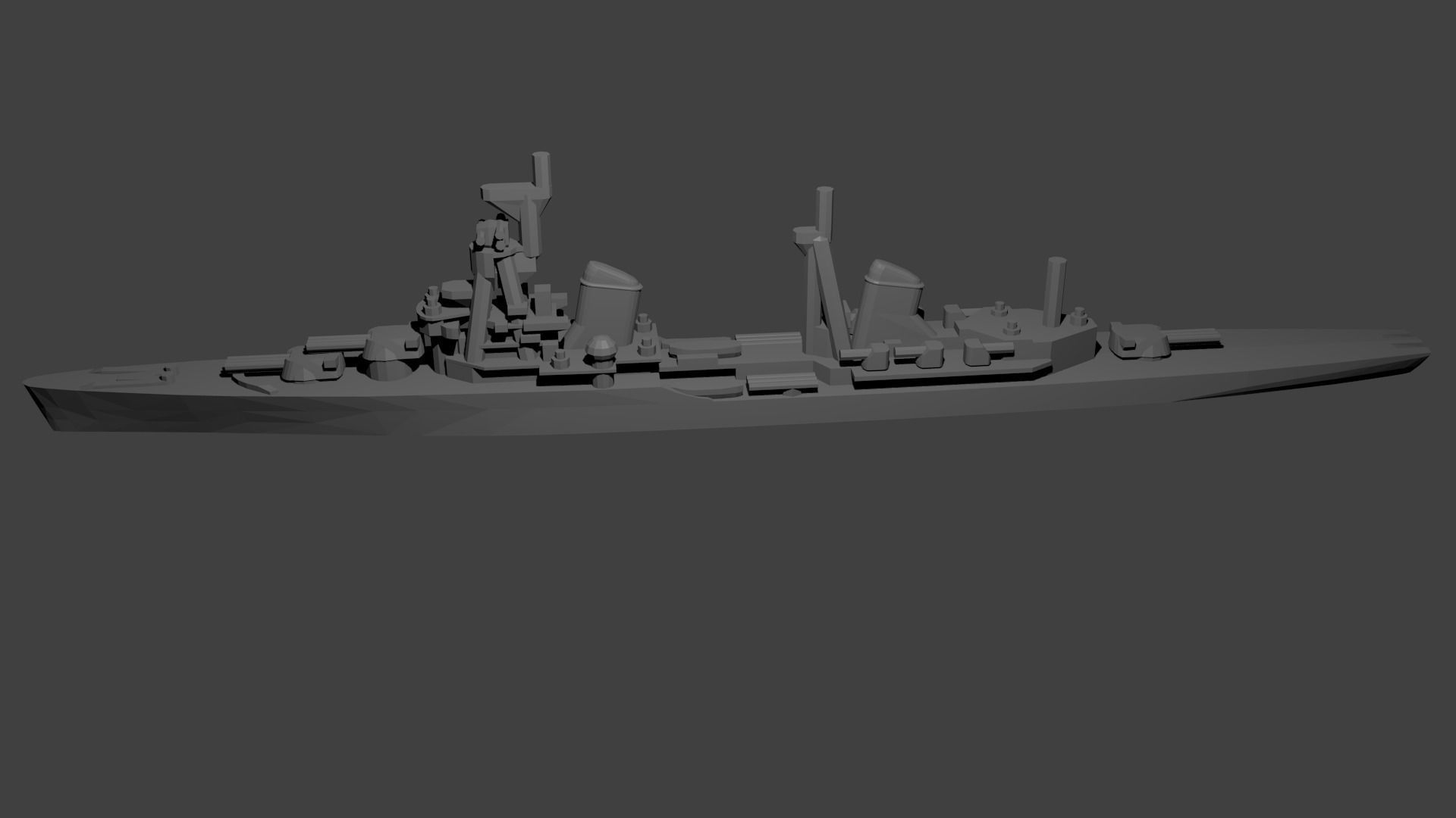 Soviet Kirov Class Cruiser Warship 3D print model_2