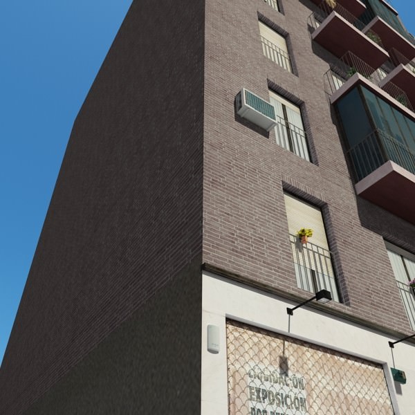 Photorealistic Low Poly Building 3D model_7