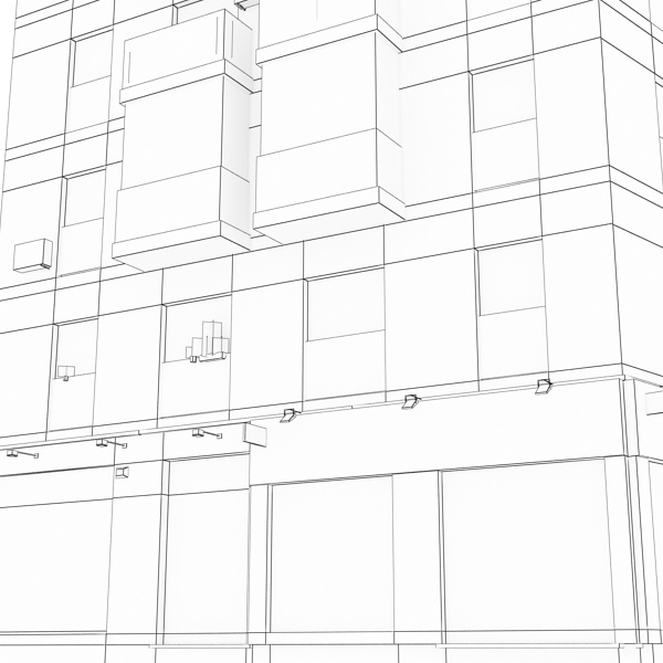 Photorealistic Low Poly Building 3D model_11