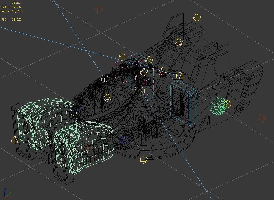 Future - Chariot 02 3D model_4