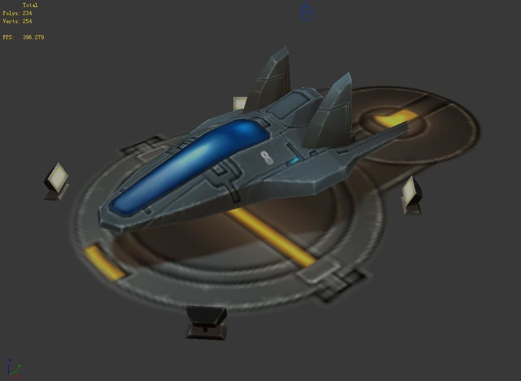 Small airport 01 3D model_5