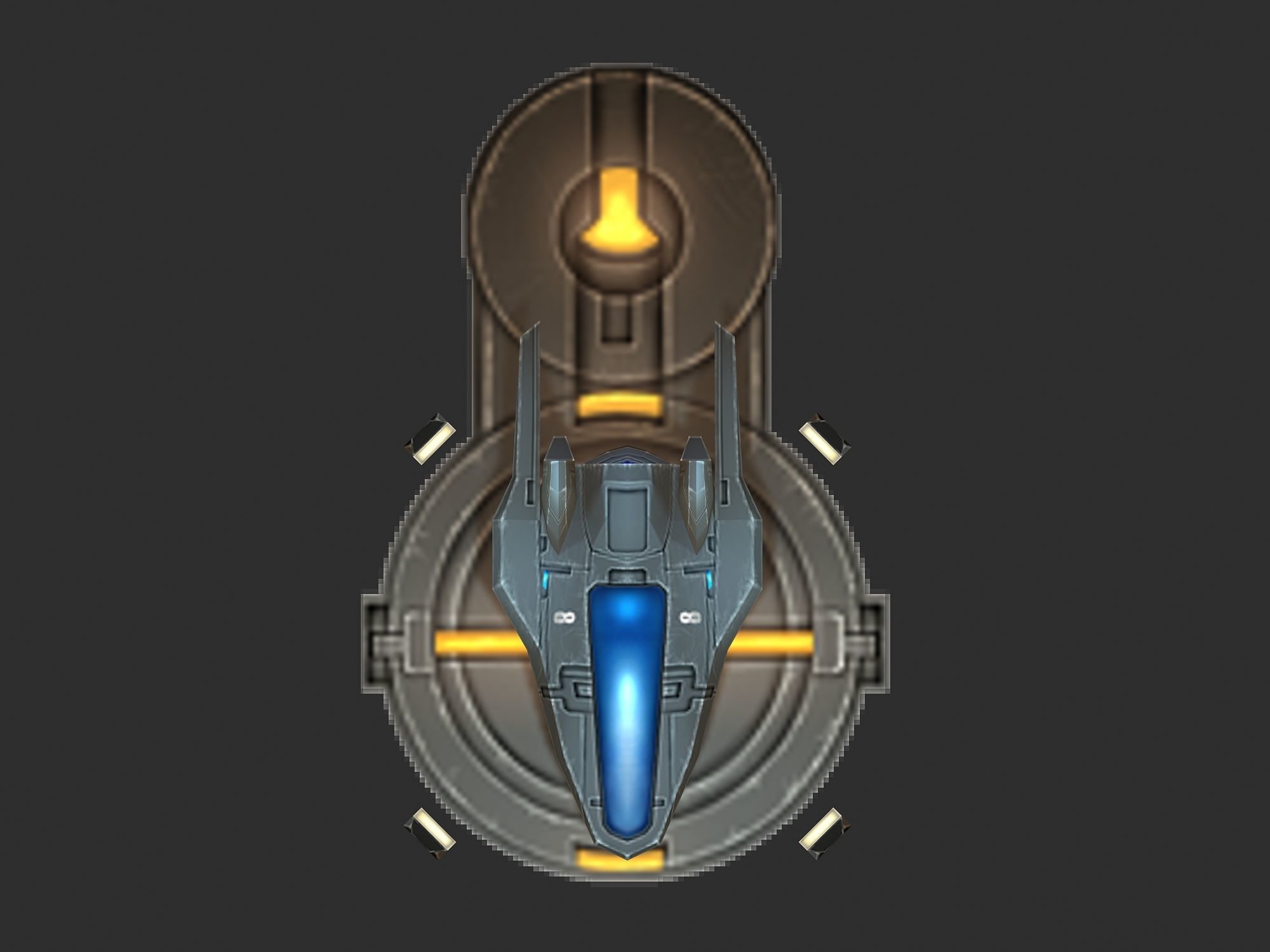 Small airport 01 3D model_3