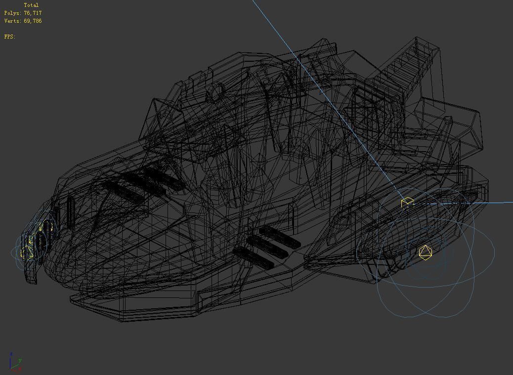 Heterogeneous-maglev transport vehicle 3D model_5