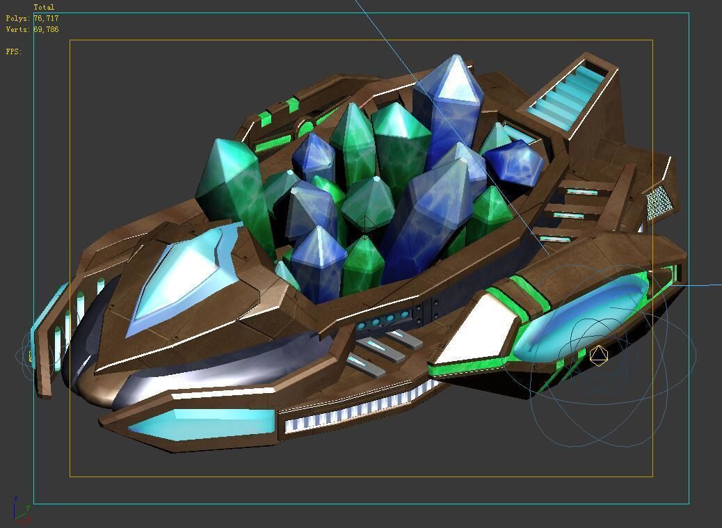 Heterogeneous-maglev transport vehicle 3D model_4