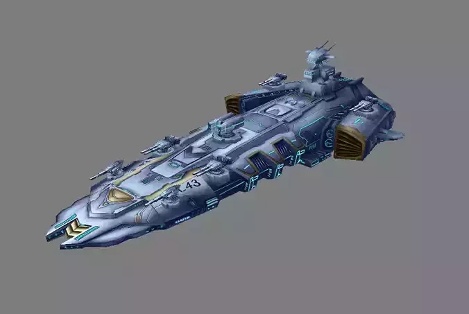 Battleship - medium ship 02