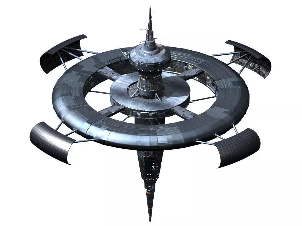 Colonial satellite 3D model