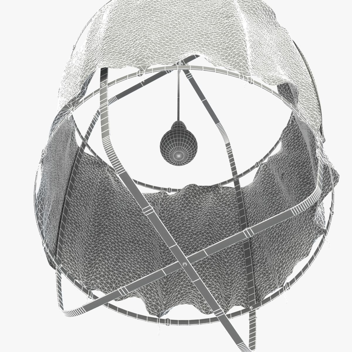 Ay Illuminate Z1 Black Cloth Ceiling Lamp 3D model_10