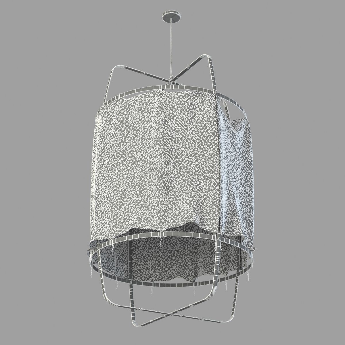 Ay Illuminate Z1 Black Cloth Ceiling Lamp 3D model_4