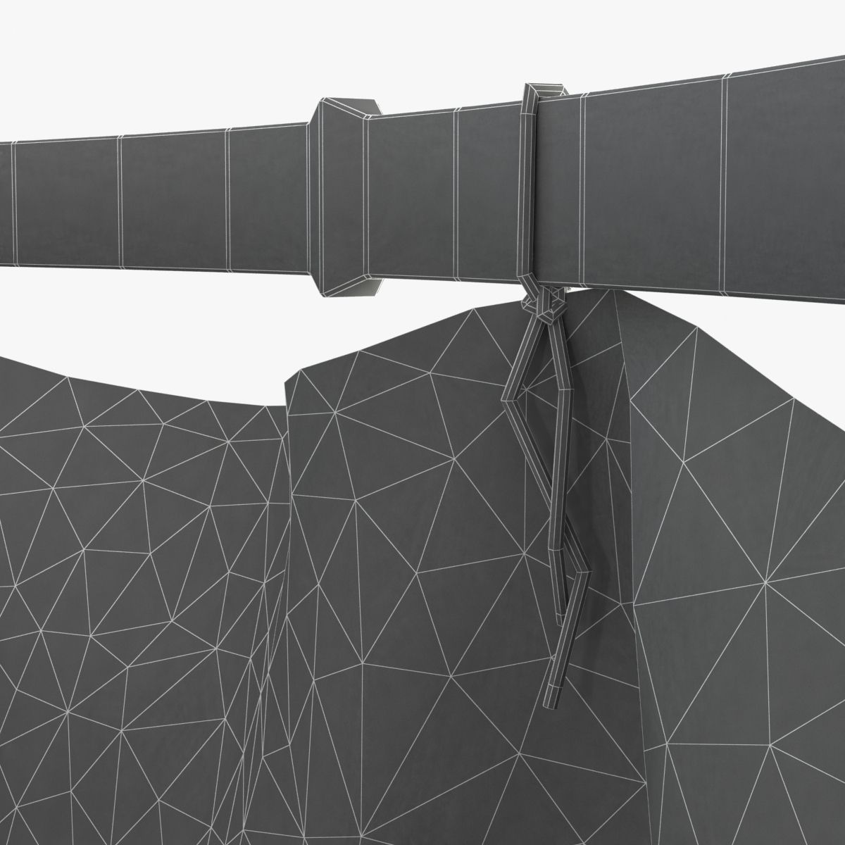 Ay Illuminate Z1 Black Cloth Ceiling Lamp 3D model_6