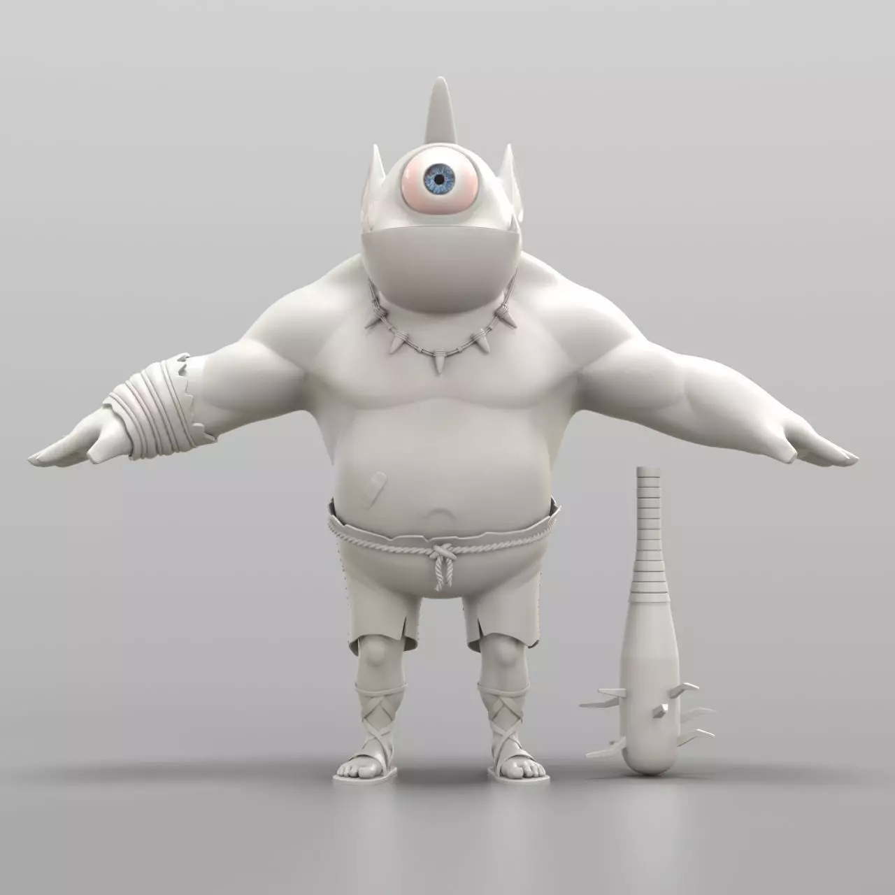 Cartoon Cyclops 3D model | CGTrader