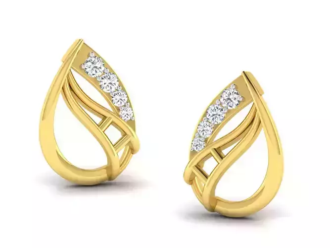 AFP00187 diamond pendant gold