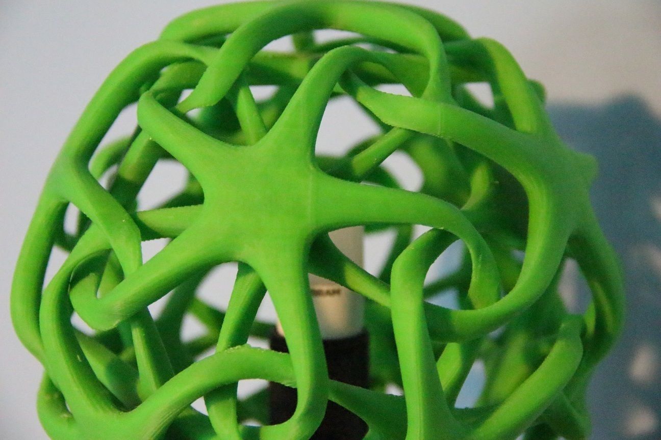 Double star lamp with star base Free 3D print model_1