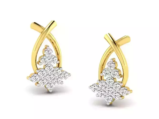 AFP00164 diamond pendant gold