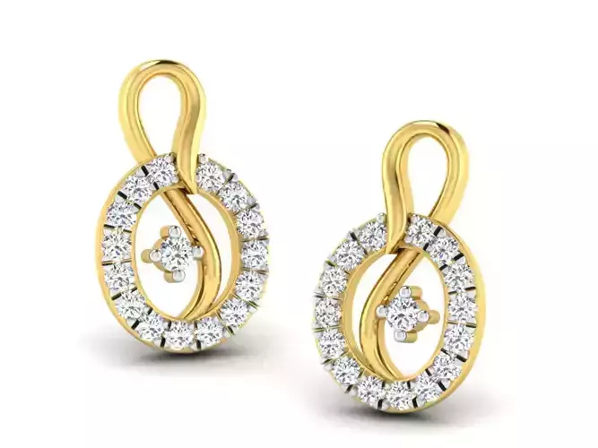 AFP00160 round diamond pendant gold