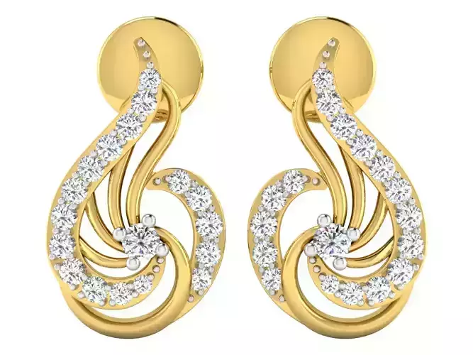 AFP00153 diamond pendant gold