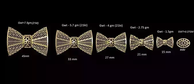 VR-PND2330 measurements of gold bow tie