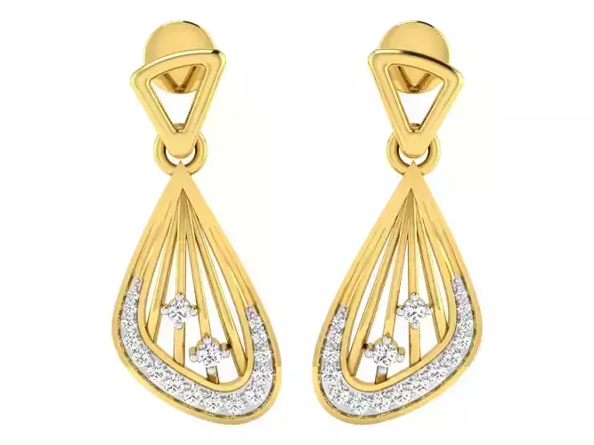 AFP00093 gold pendant with diamonds