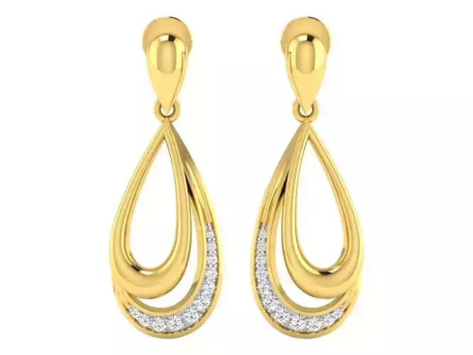 AFP00088 diamond pendant gold