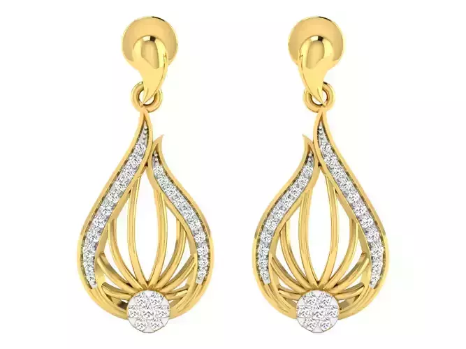 AFP00083 diamond pendant gold