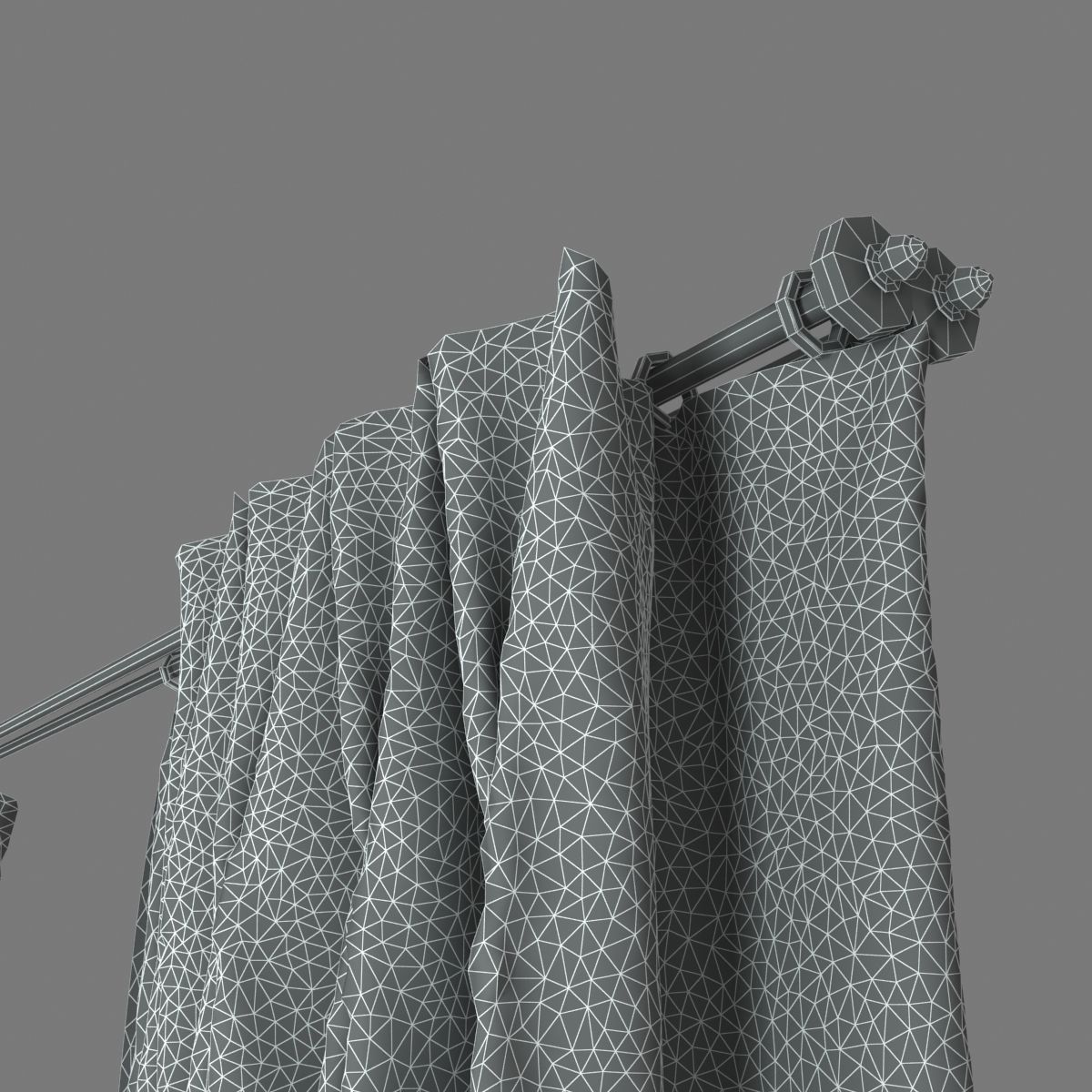 Double Pinch Pleat Curtains 3D model_10