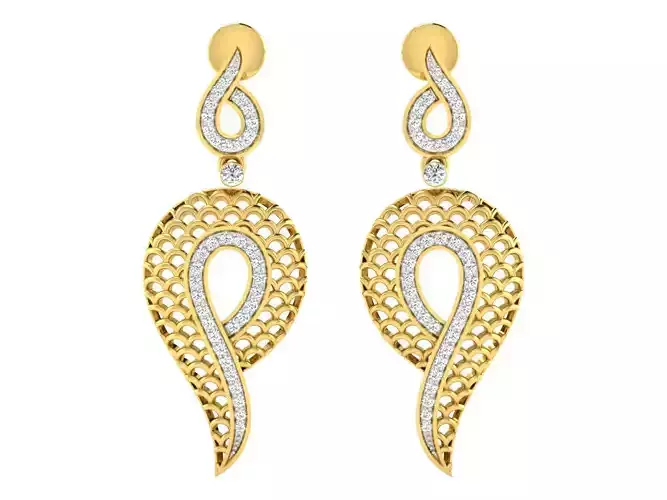 AFP00078 gold pendant with diamonds