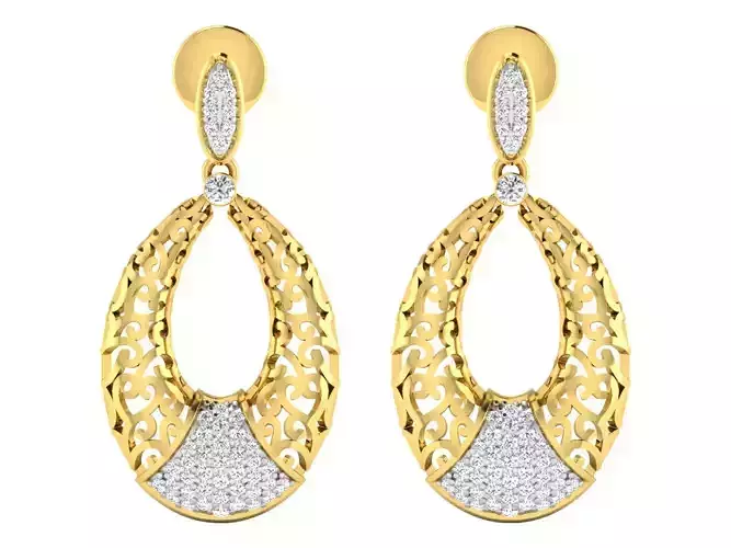 AFP00077 diamond pendant in gold