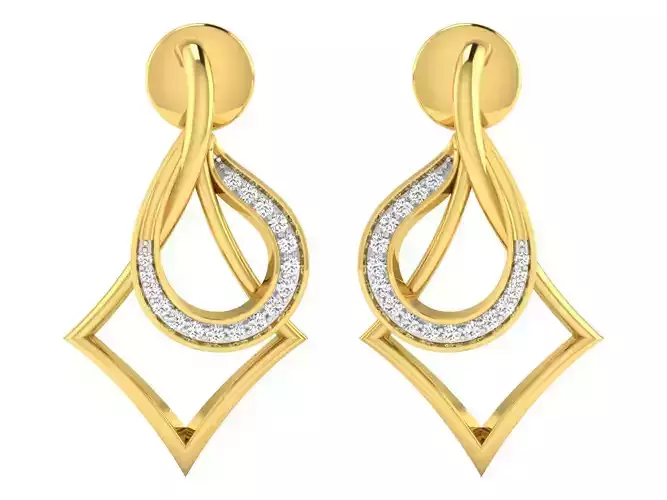 AFP00068 gold plated pendant with curved shape