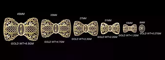 VR-PND2287 gold ring size chart