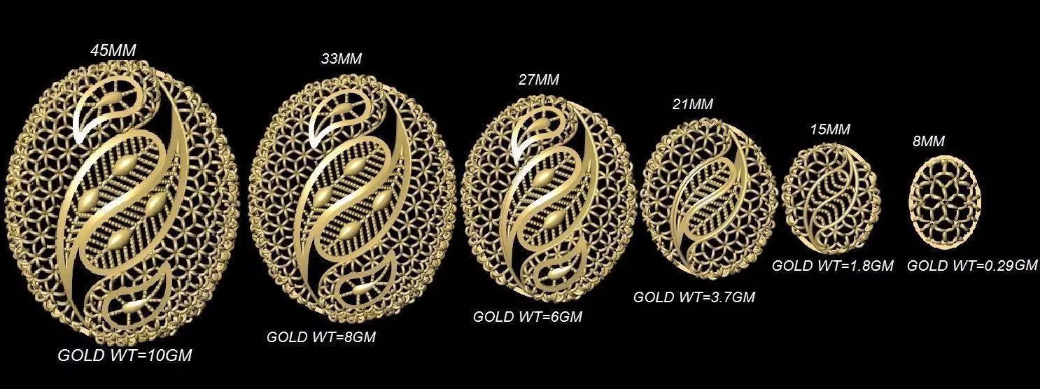 VR-PND2284 gold ring sizes 3D print model_0