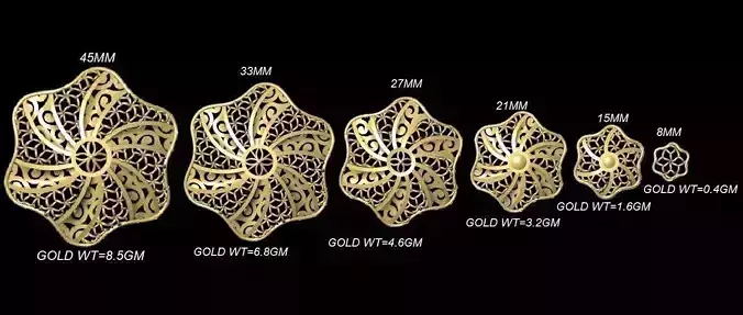 VR-PND2280 gold plated pendants and charms