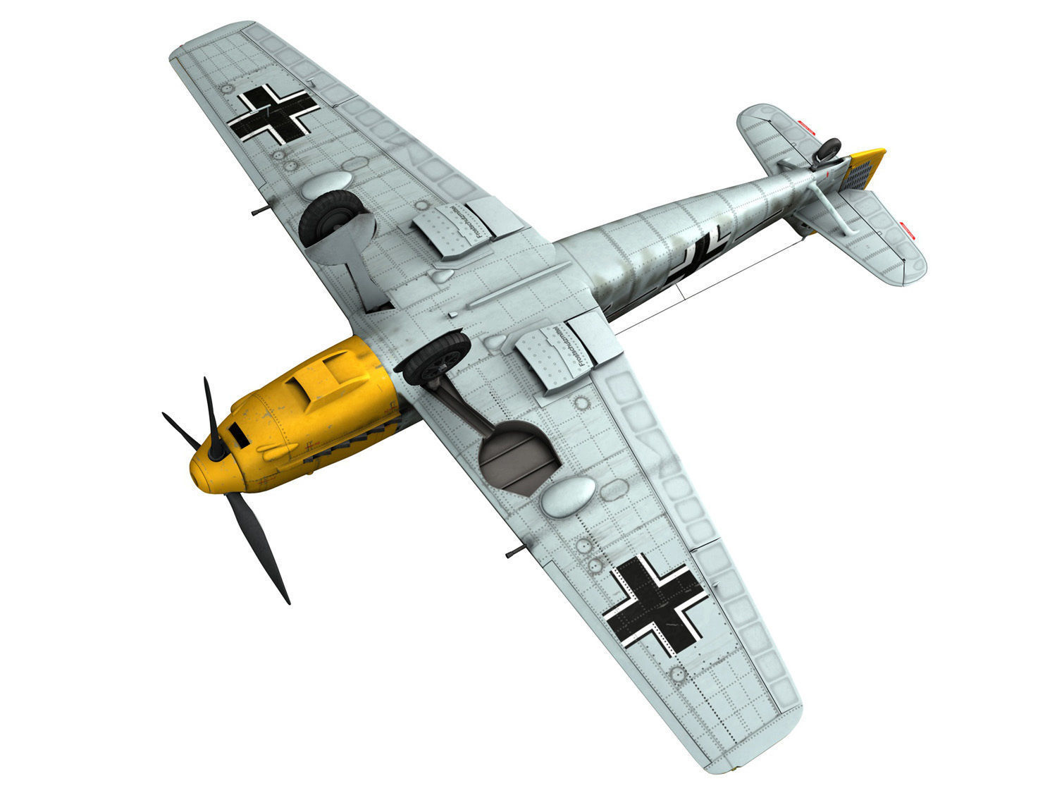 Messerschmitt - BF-109 E - JG26 3D model_14