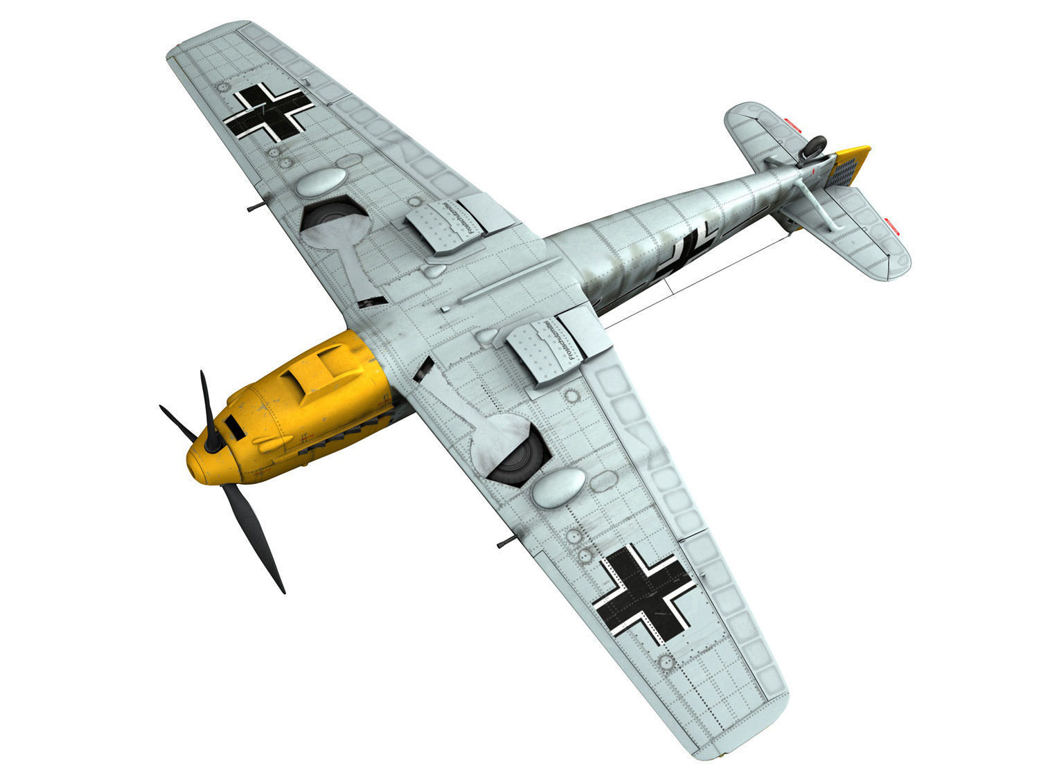 Messerschmitt - BF-109 E - JG26 3D model_15
