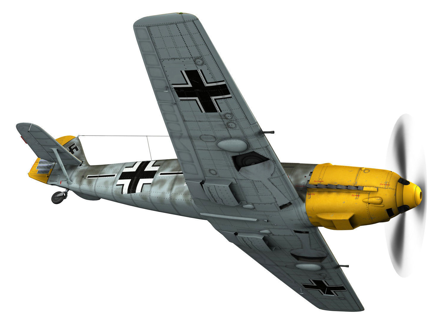 Messerschmitt - BF-109 E - JG26 3D model_6