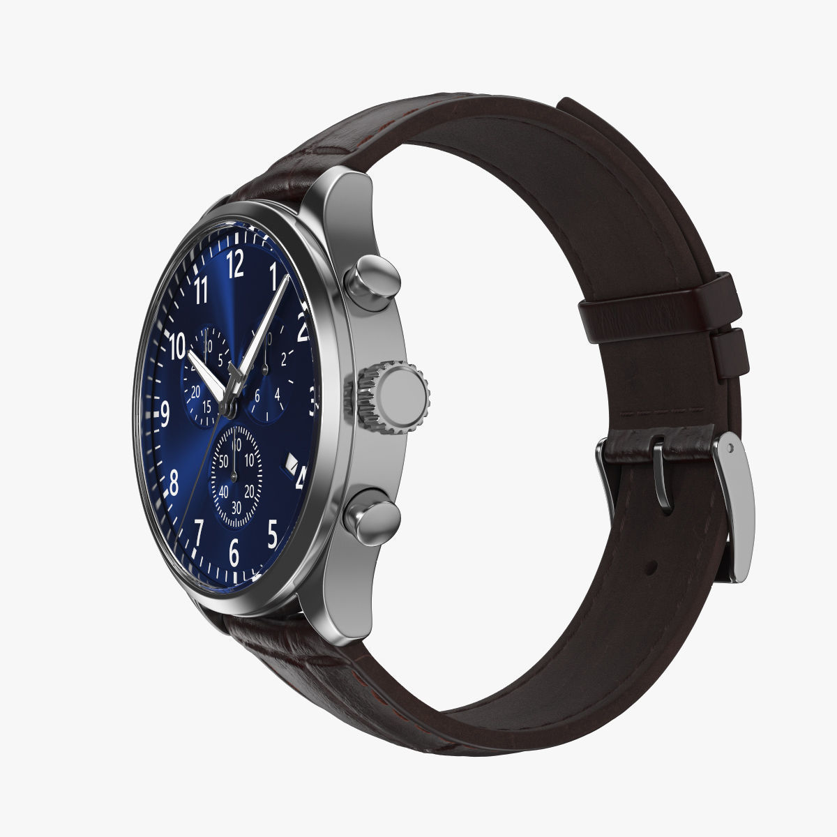 Classic Watch 3 3D model_1