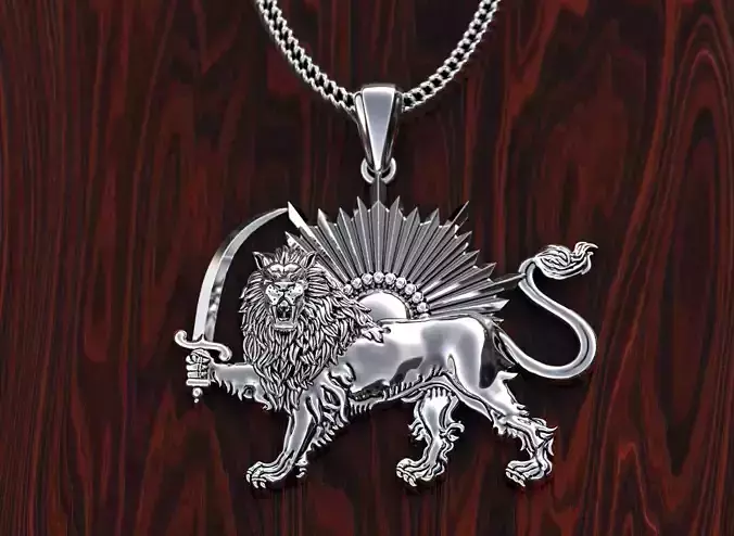 PAHLAVI dynasty PENDANT 3D print model