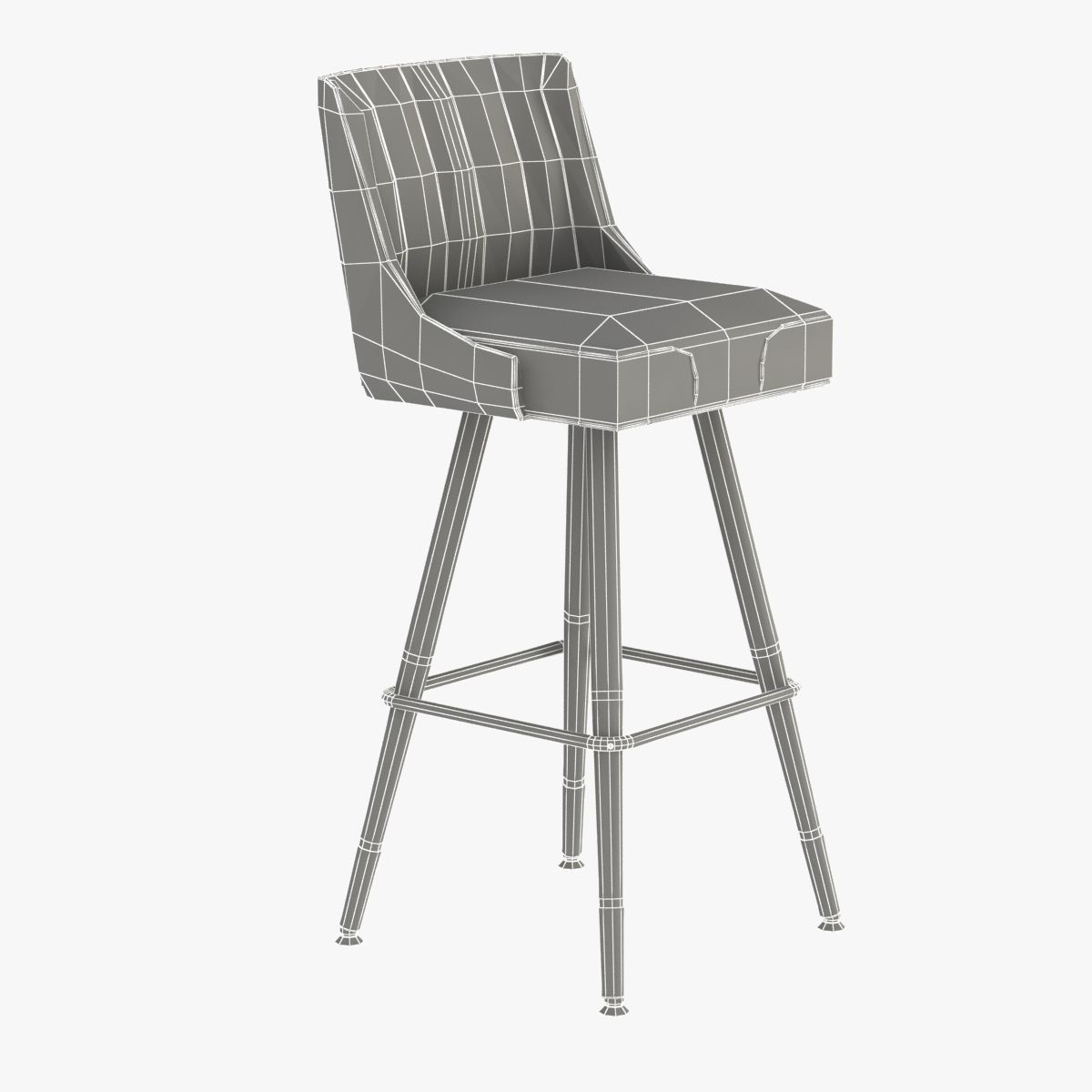 Richardson Seating Bar Stool 3D model_3